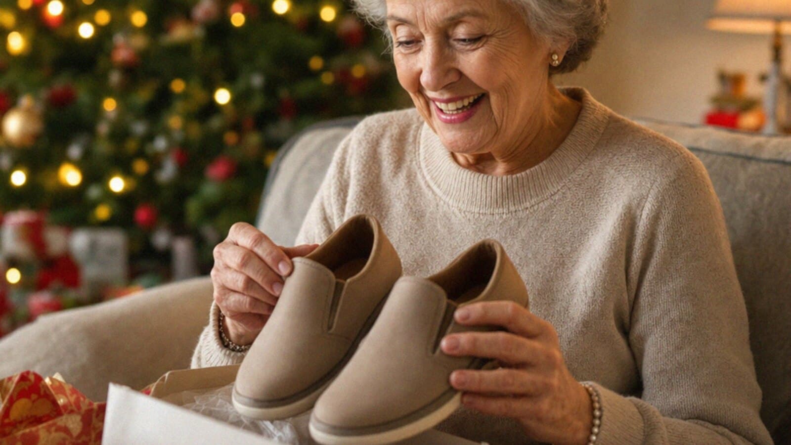Cadeau de Noël pour une personne âgée : idées utiles et confortables